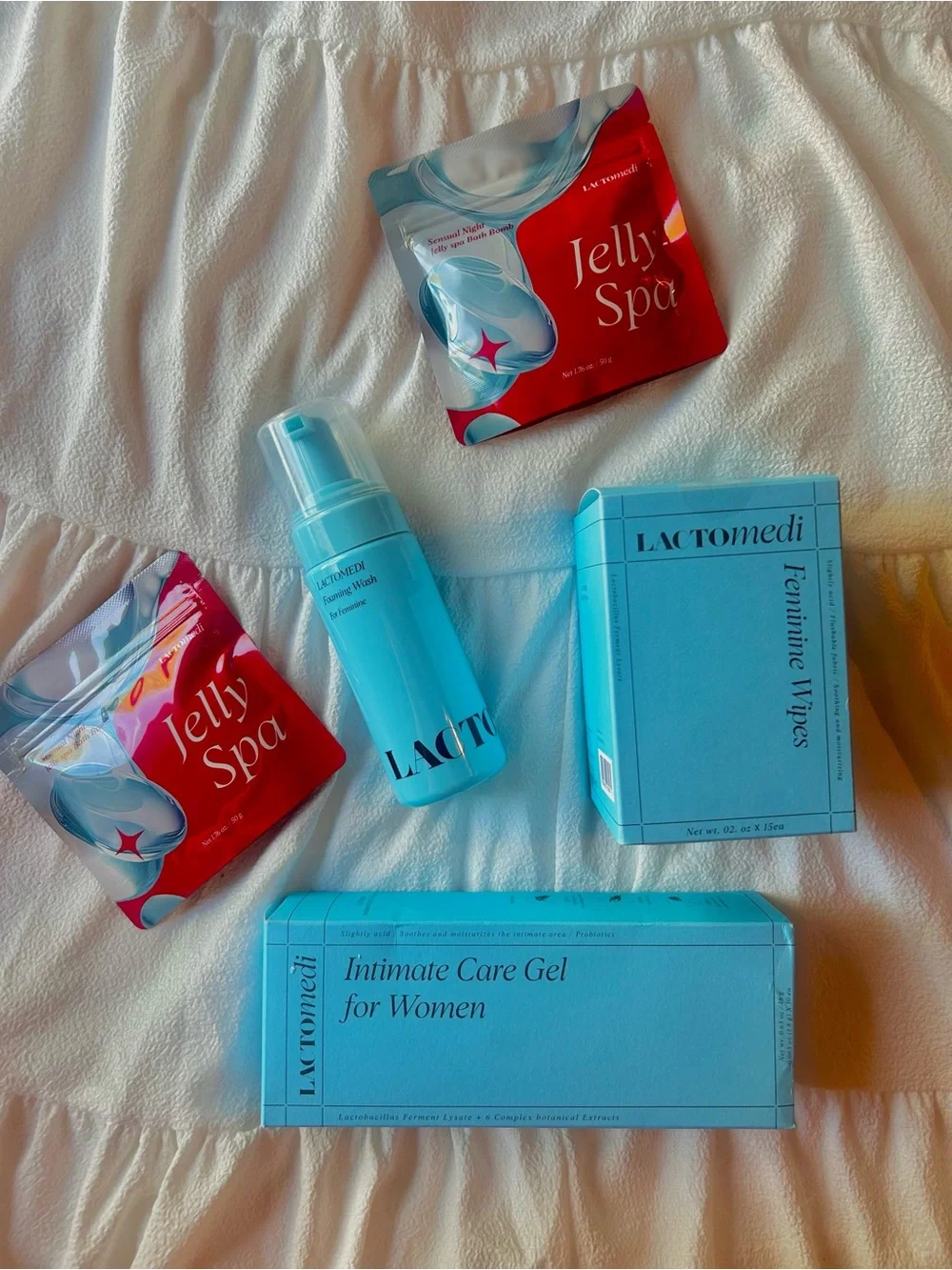 Intimate Care Set - Blue Feminine Gel, Wipes & Foam